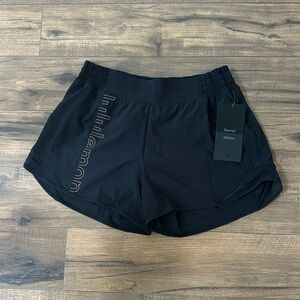 Hotty hot high rise lined shorts, 4 inches graphic lulu lemon